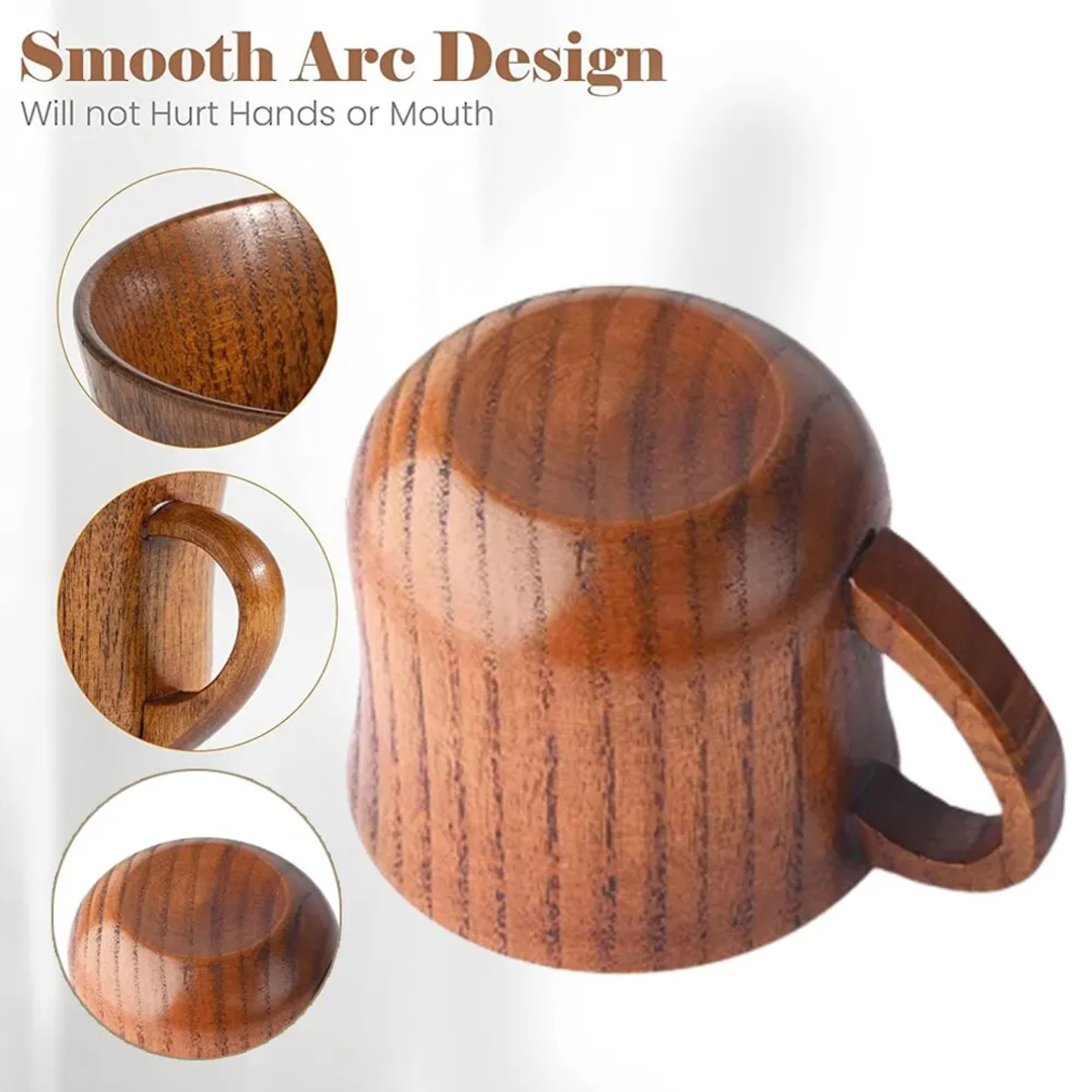 Elevate your drinking experience with our 130ml Wooden Cup image 2