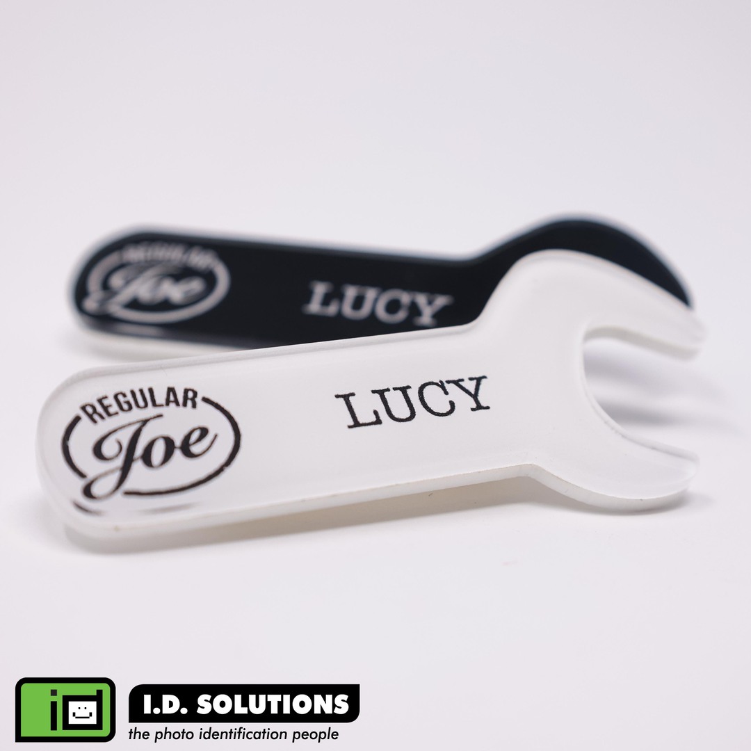 Acrylic Name Badges with Magnet image 1