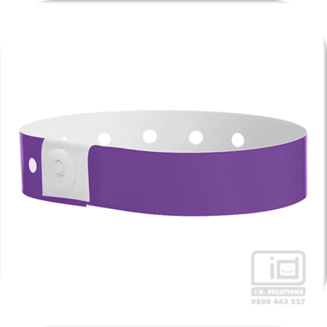 Neon purple vinyl wristbands (5) image 0