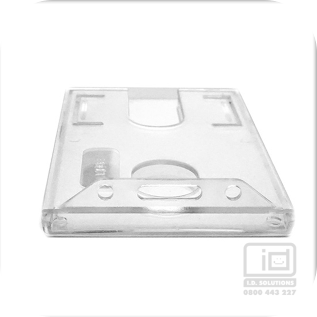 LX98C rigid clear plastic card holder image 0