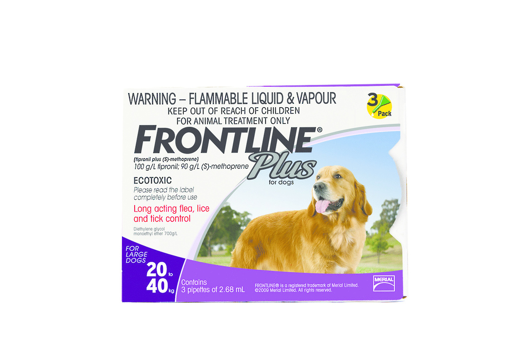 Frontline Spoton Flea Treatment for Large Dogs (Purple / 2.68ml x 3