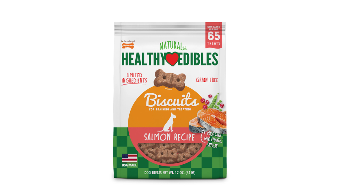Healthy Edibles Biscuit Salmon 340g - 65 Treats image 0