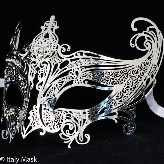 Silver Masquerade Mask 