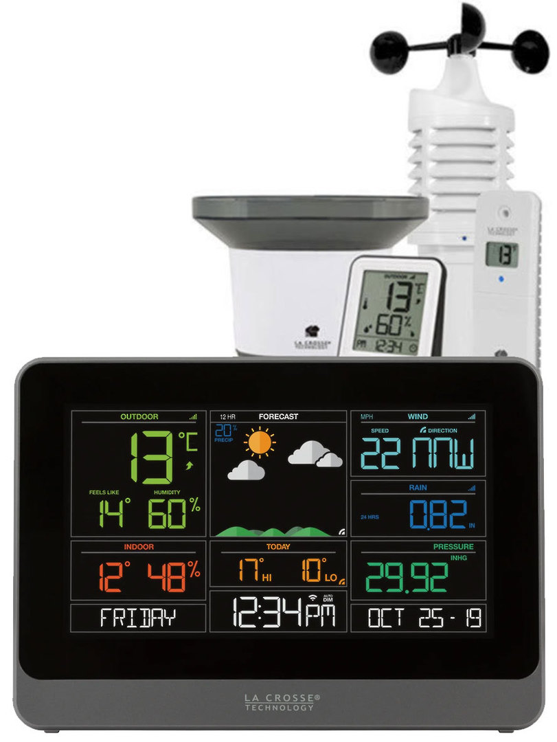 328-10618-INT or V30v2 Complete Personal WIFI Weather Station with ACCUWEATHER image 0