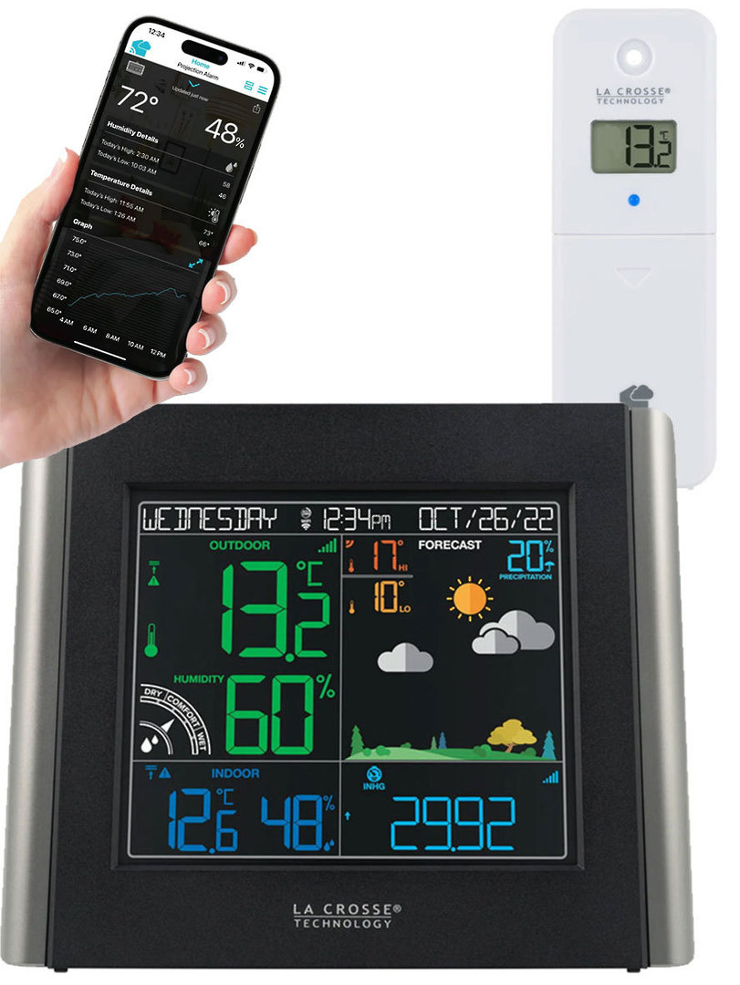 V11-TH La Crosse WiFi Colour Weather Station image 1