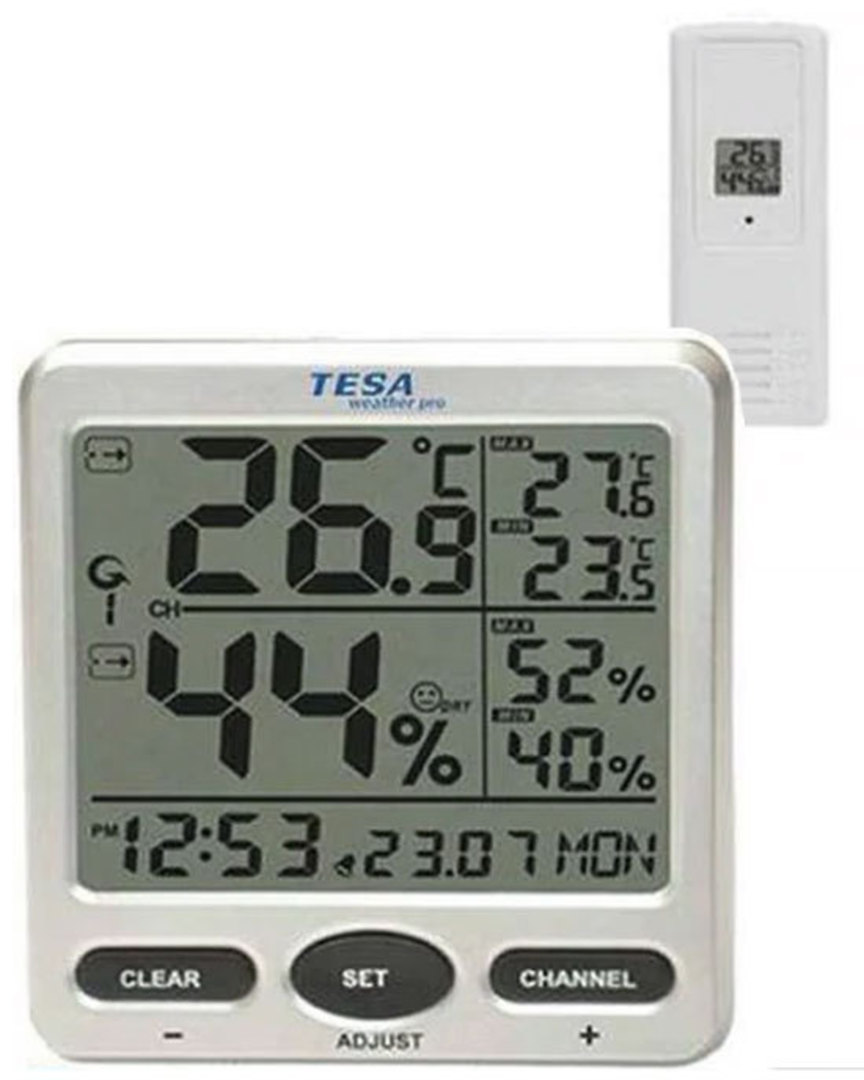 WS710 TESA Thermo Humidity Indoor/Outdoor 8-Channel Station image 0