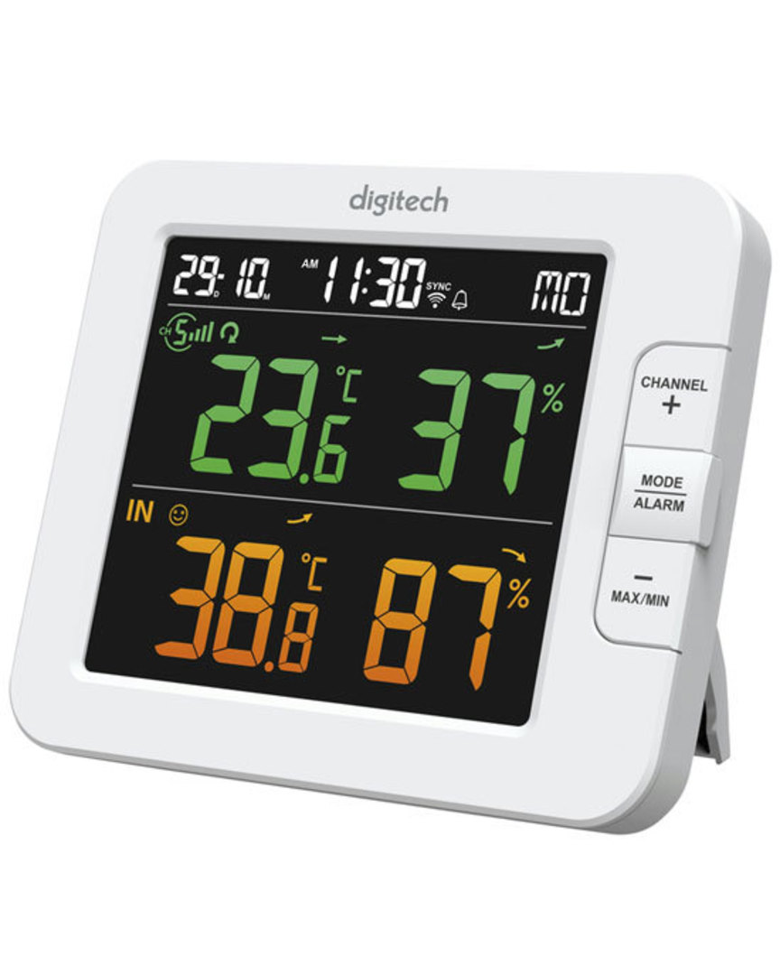 DIGITECH XC0438 Smart WIFI Multi-Channels Colour LCD Weather Station image 1