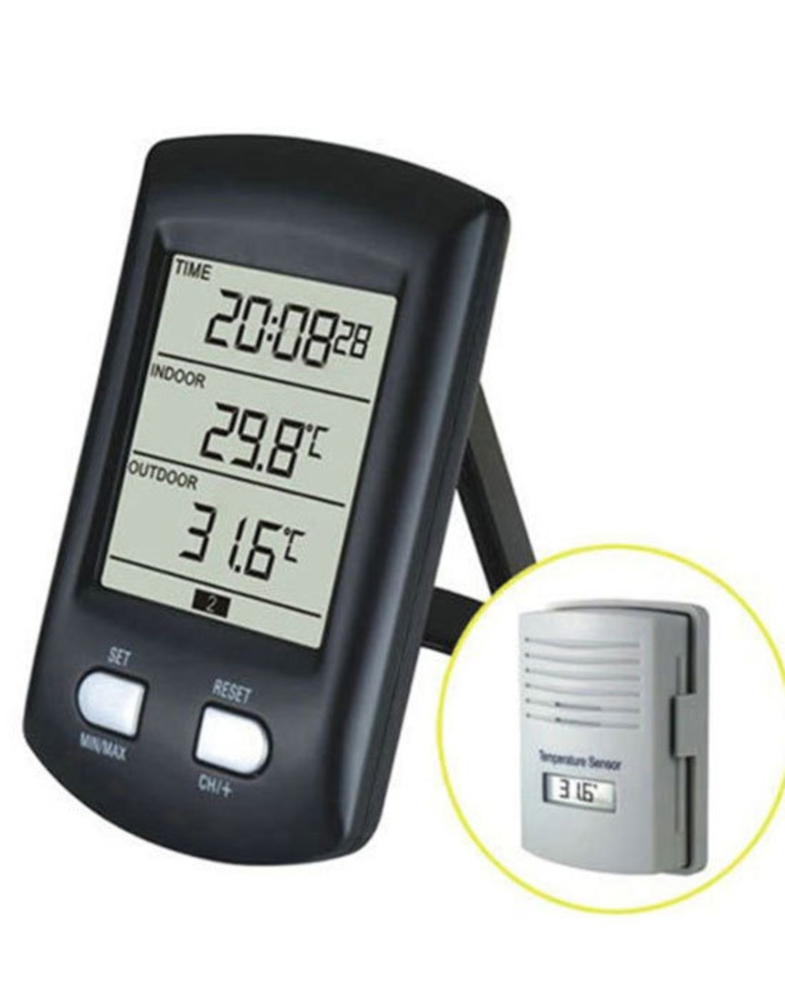 WS0200-11 Digital Clock Desktop Temperature Base Station image 0