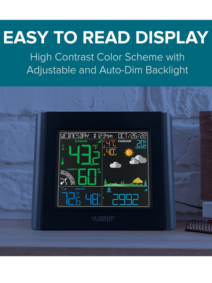 V11-TH La Crosse WiFi Colour Weather Station image 4