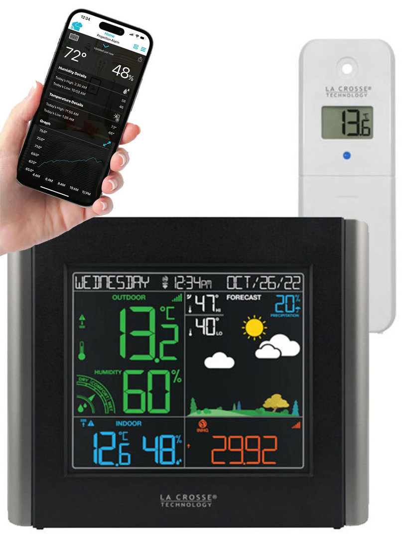 V10V2-TH La Crosse WiFi Colour Weather Station image 1