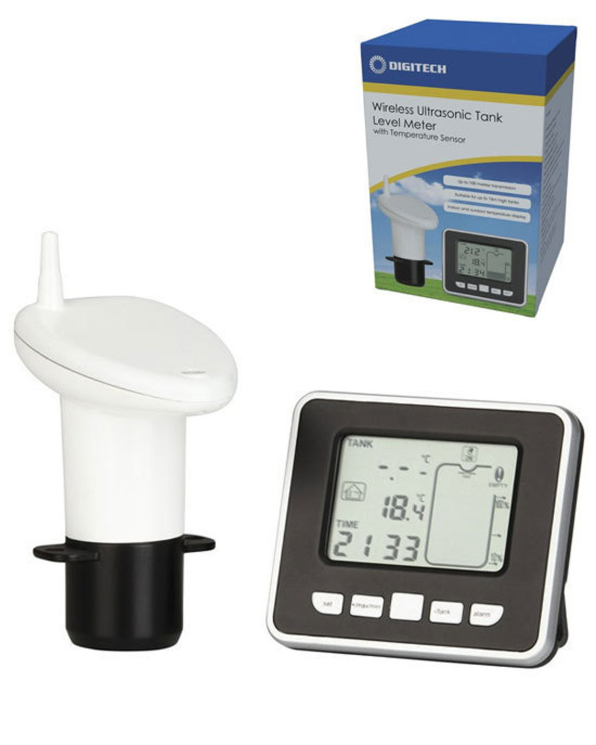 XC0331 DIGITECH Ultrasonic Water Tank Level Meter with Thermo Sensor image 0