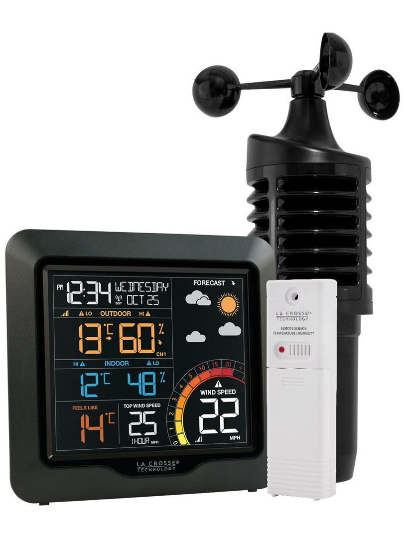 327-1417V2 Professional Colour Wind Speed Weather Station image 0