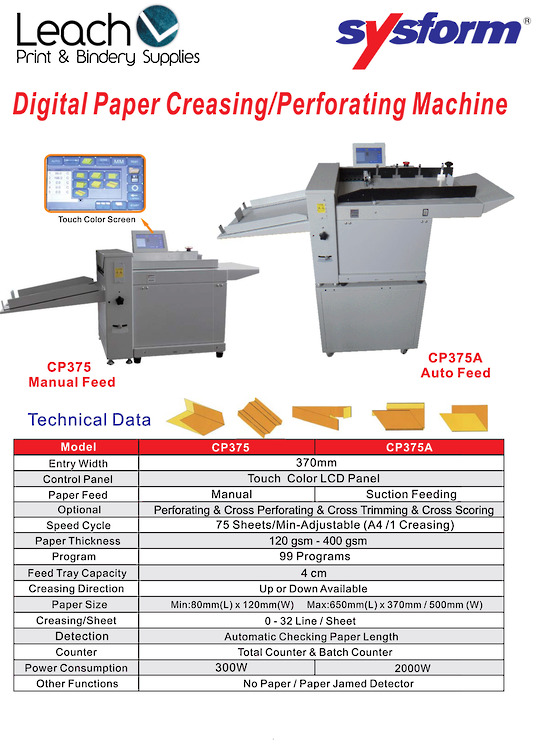 Digital Paper Creasing/Perforating Machine Creasing & Perforating