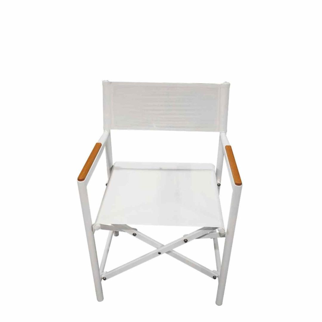DIRECTORS CHAIR WHITE OUTDOOR image 0