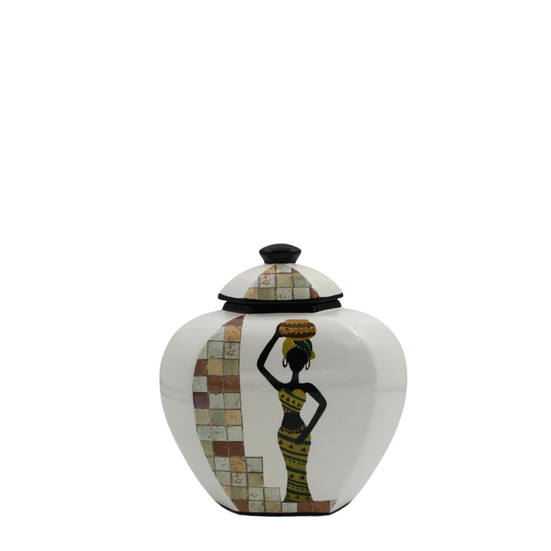 DECORATIVE VASE AFRICAN SMALL image 0