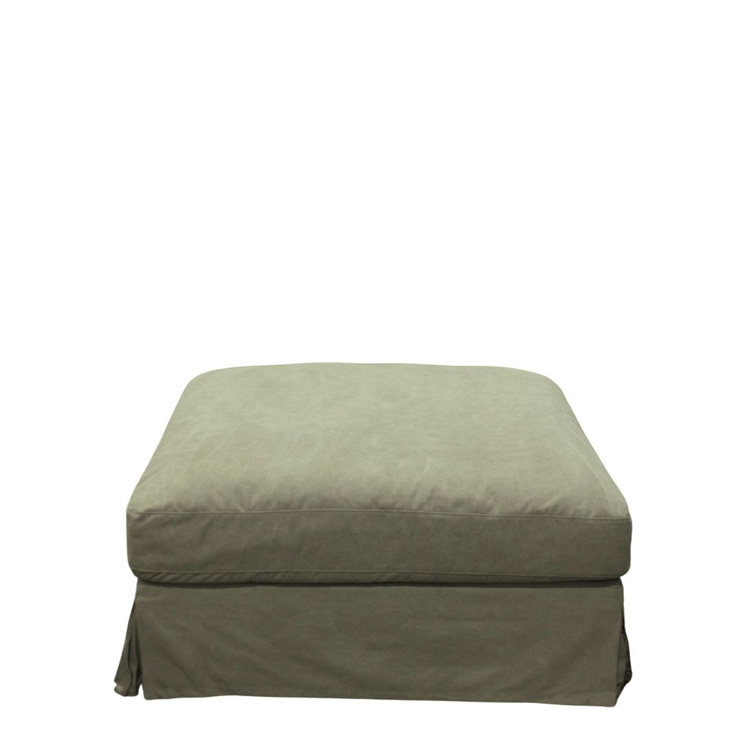 LUXE OTTOMAN FOREST GREEN image 0