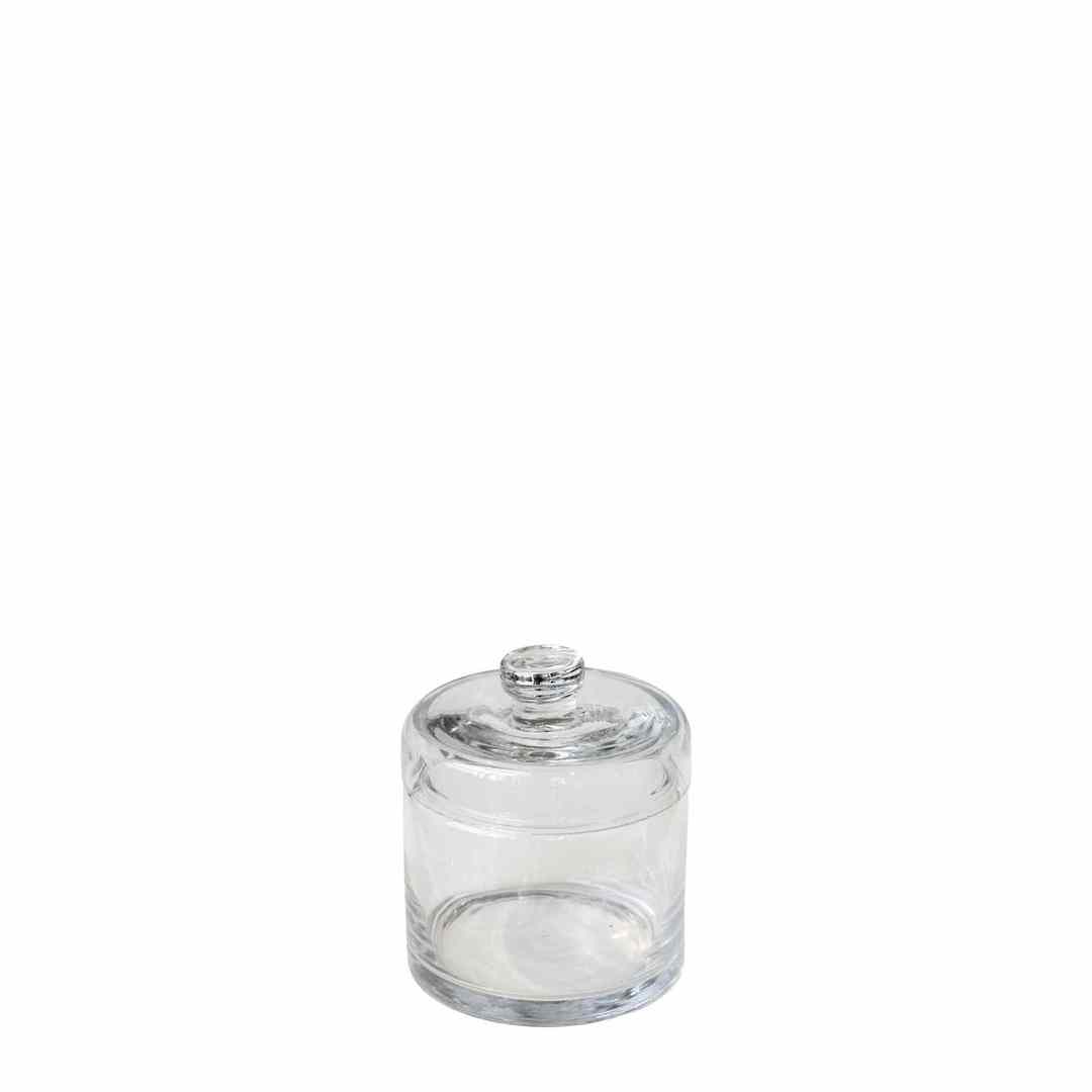 CONDIMENT GLASS HOLDER WITH LID SML image 0