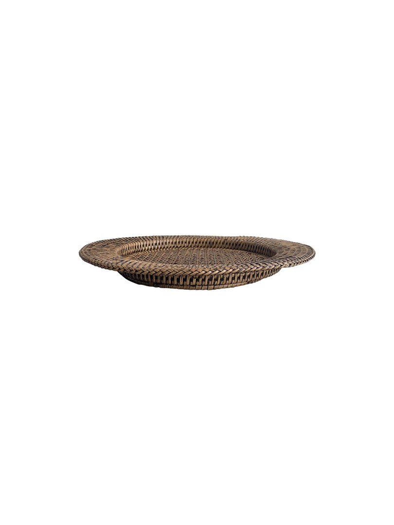 RATTAN ROUND CHARGER PLATE image 1