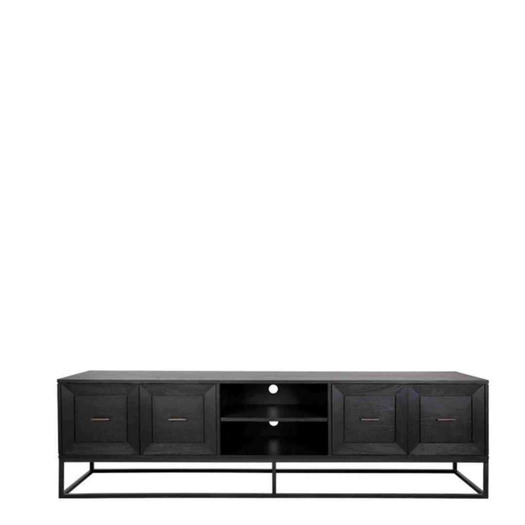 CHICAGO MEDIA UNIT 4 DRAWERS WITH METAL FRAME image 0