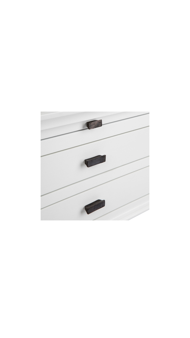 ISLAND LIFE SIDE TABLE WITH 2 DRAWERS WHITE image 2