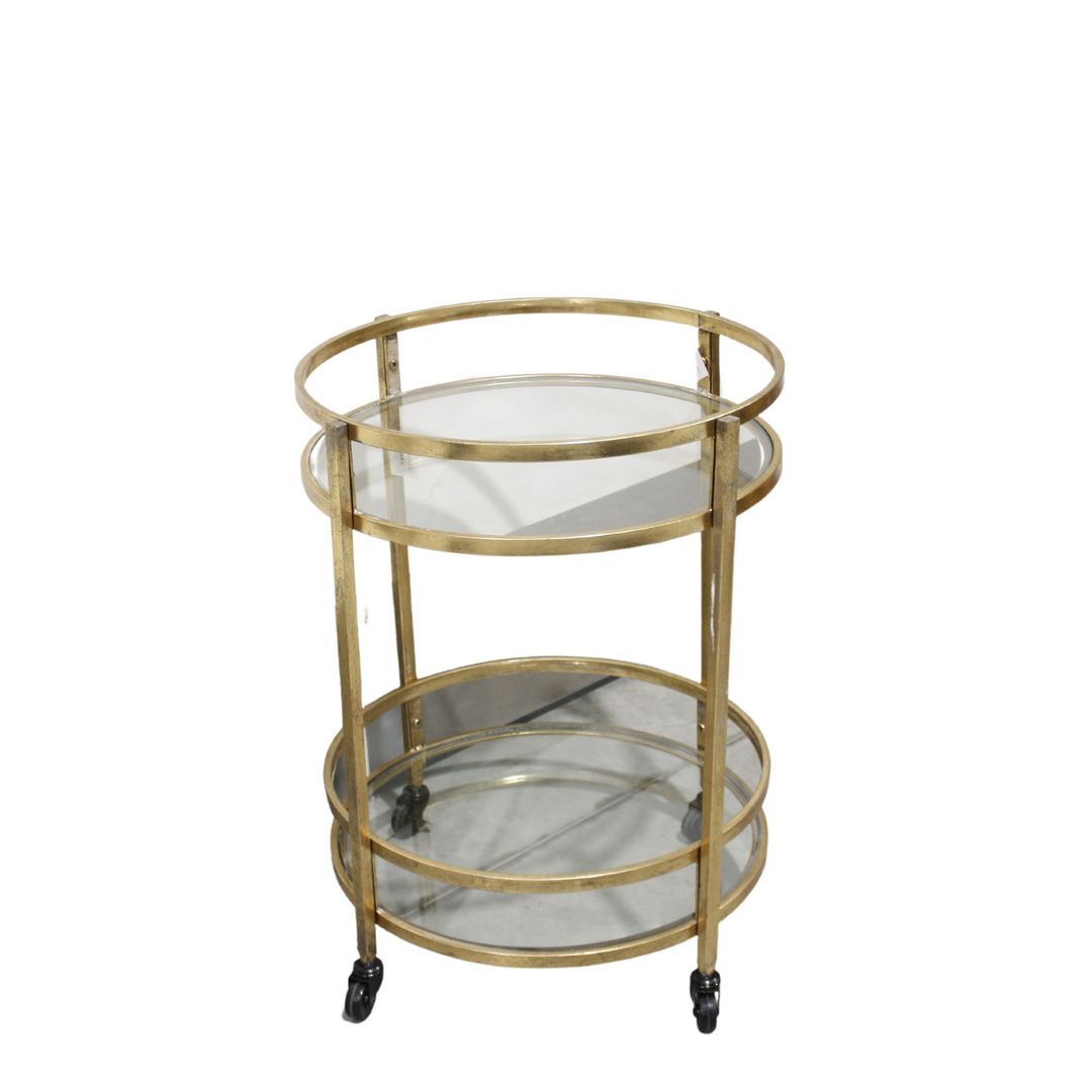 NOVO DRINKS TROLLEY GOLD image 2