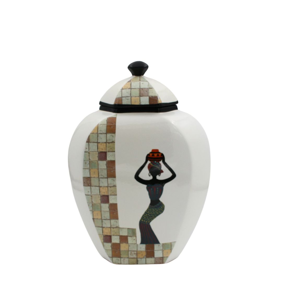 DECORATIVE VASE AFRICAN LARGE image 0