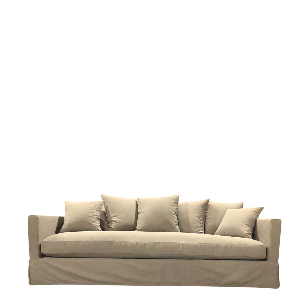 LUXE SOFA 3 SEATER SAND SLIP COVER image 0