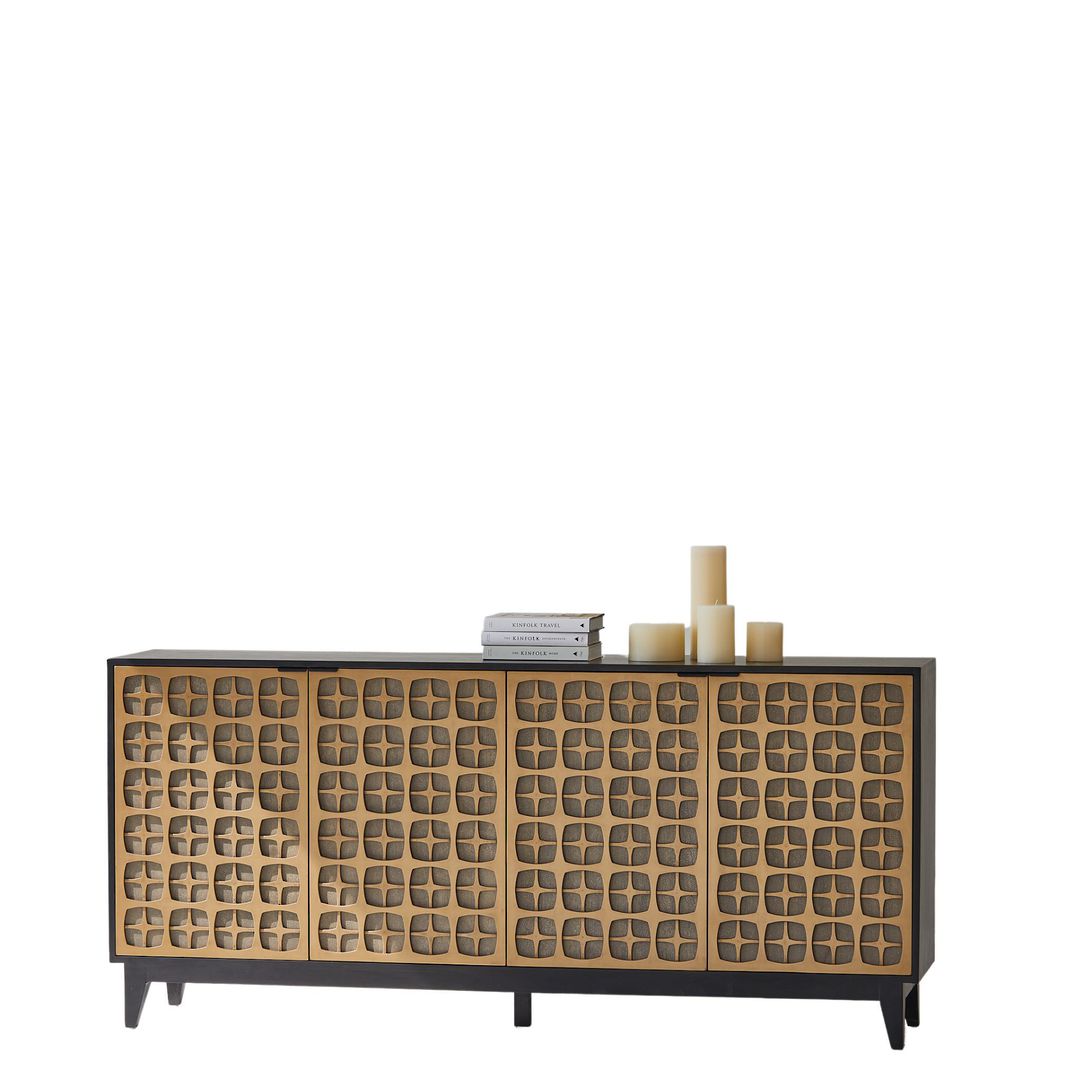 MADRID SIDEBOARD BIRCH WITH GOLD PLATED DOOR image 0