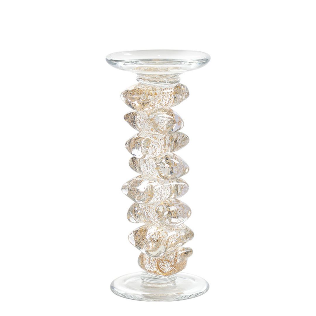 GOLDEN GLASS CANDLE STICK LARGE image 0