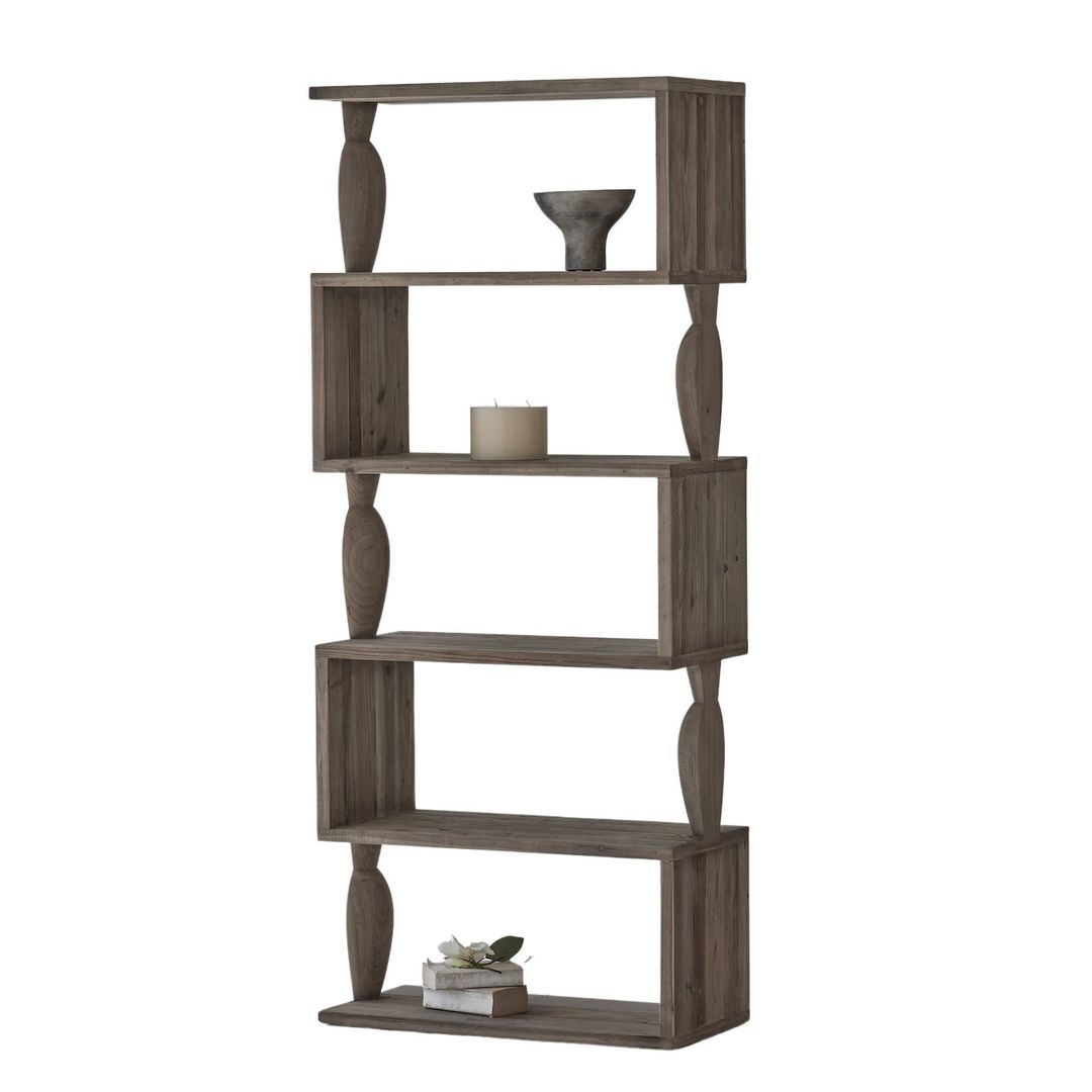 SANTOS SHELVING UNIT RECYCLED TIMBER image 0