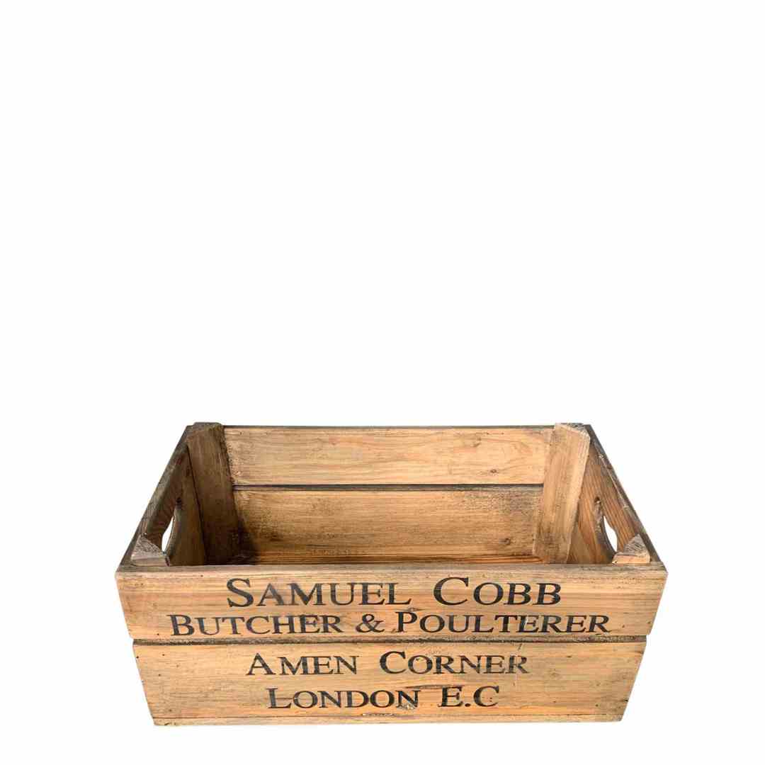 SAMUEL COBB STORAGE BOXES INSERT HANDLES image 0