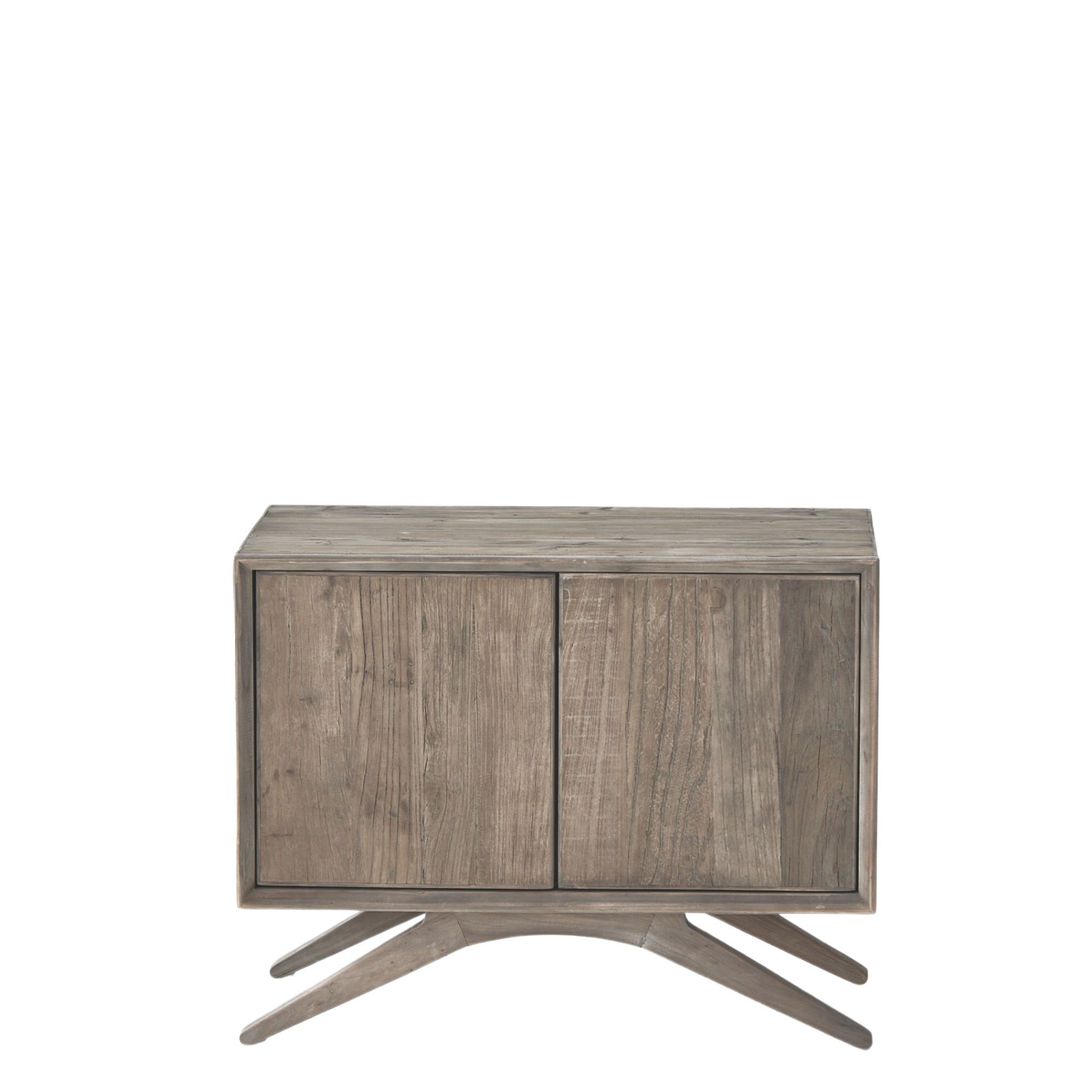 SANTOS BEDSIDE TABLE RECYCLED ELM & PINE image 0