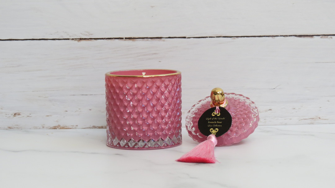Lux Candle Pink Medium 250g image 1