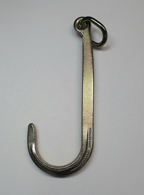 340006 Forged Tow Hook :380mm (15”) J Hook, Macs USA Tow Hooks, Tie Down  Straps & Componentry