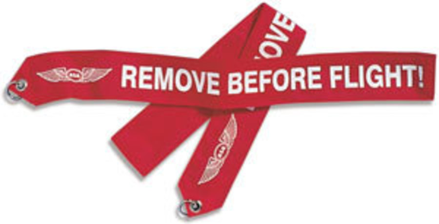 Warning Banner - ASA  - Remove Before Flight  IN STOCK image 0