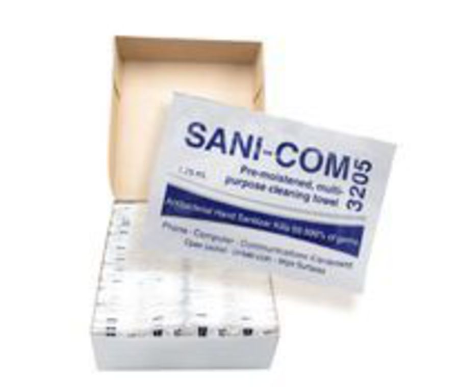 Celeste Sani-Com SC 3205 Single Use Towelette (200/Pack)  In Stock image 0