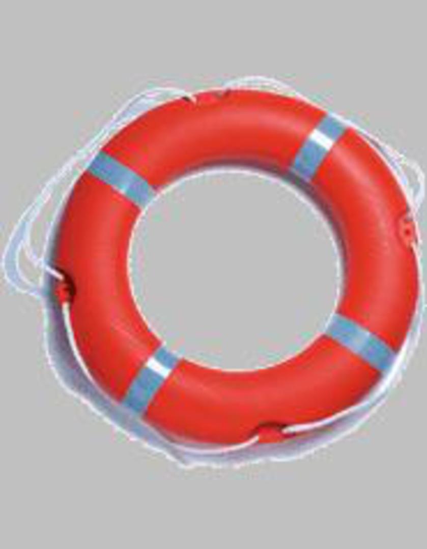 Round 30" (75cm) SOLAS Lifebuoy   - 2.5kg Rail Mount - Rescue Orange  #07662 image 0