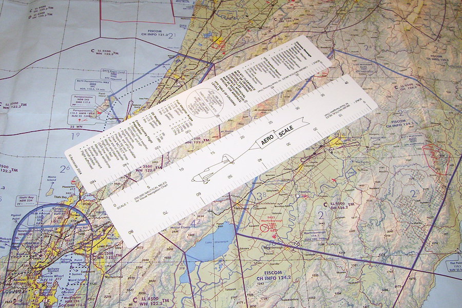 Navigation Ruler - Aeroscale - White 3-scale  In Stock image 0