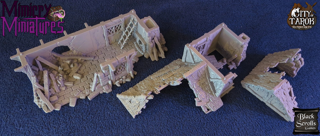 City of Tarok: Ruined Small House - Black Scroll Games image 3