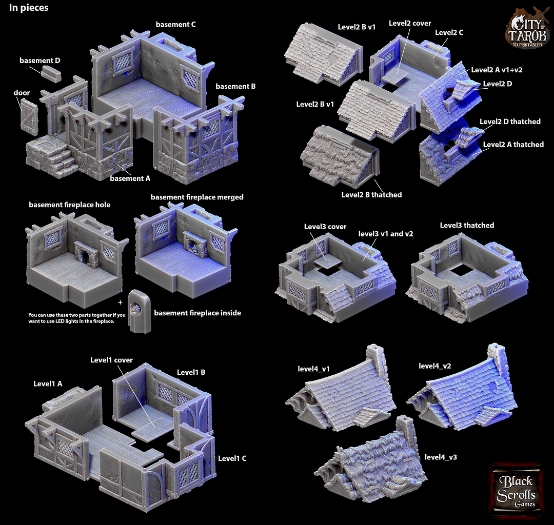 City of Tarok: Medieval Home - Black Scroll Games - Mimicry Miniatures