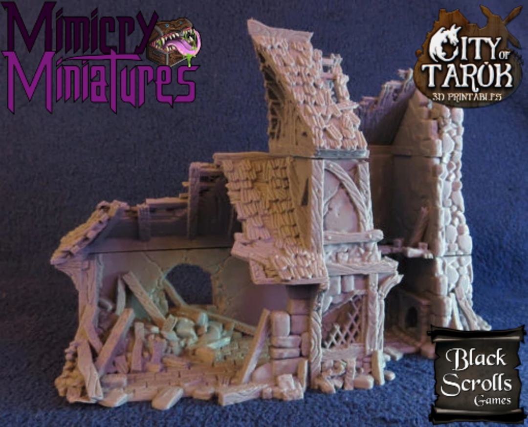 City of Tarok: Ruined Small House - Black Scroll Games image 2