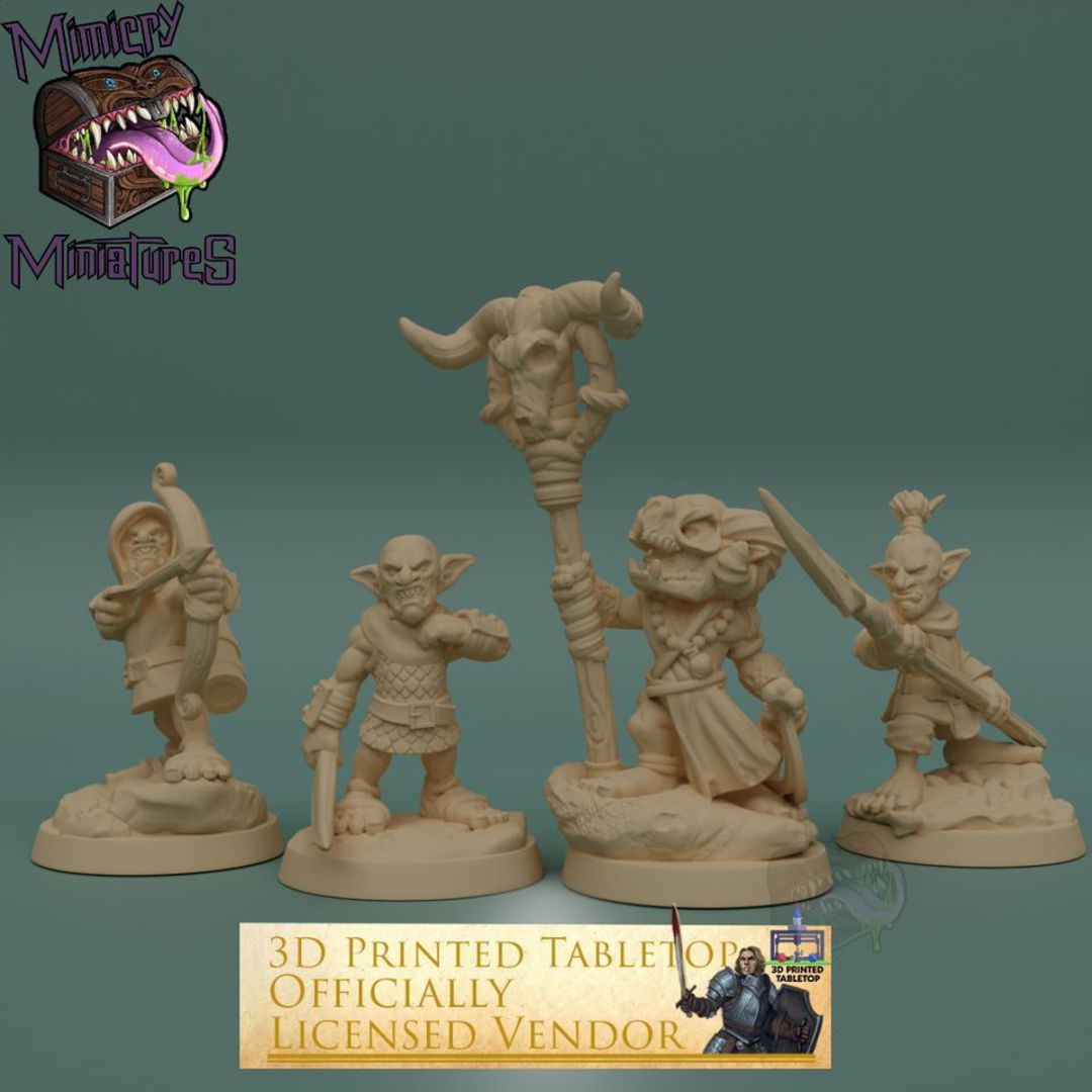 Goblin Group 2  - The Lost Adventures from 3D Printed Tabletop image 0