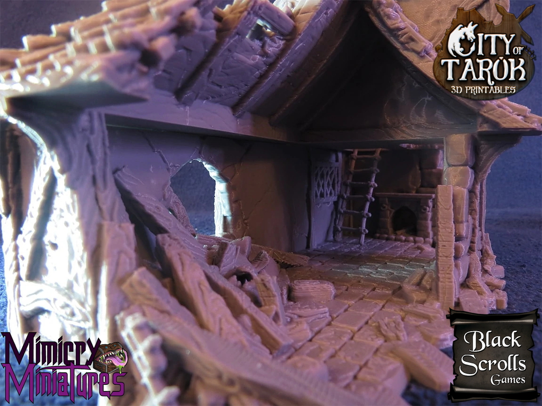 City of Tarok: Ruined Small House - Black Scroll Games image 1