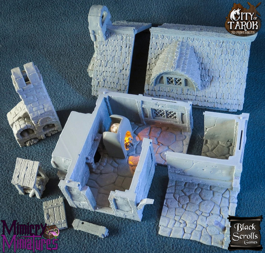 City of Tarok: Cottage and bakery - Black Scroll Games image 3