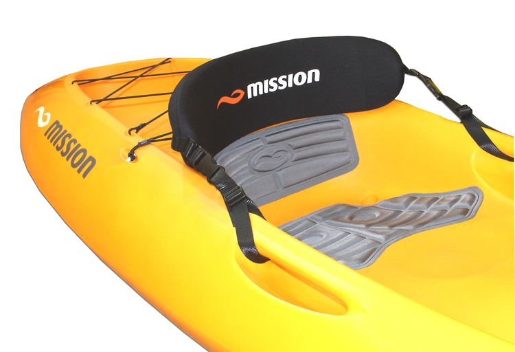 prettyia Adjustable Black Sit On Top Standard Kayak Back Rest Seat Support 