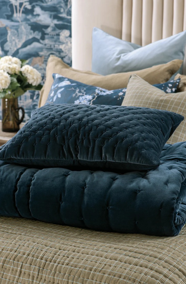 Bianca Lorenne - Mica Comforter (Cushion-Eurocases Sold Separately) - Prussian Blue image 1