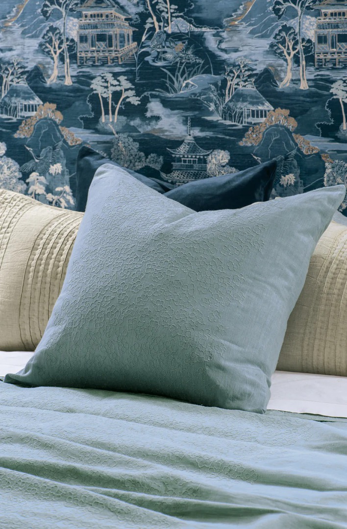 Bianca Lorenne - Sakura Bedspread (Pillowcases-Eurocases Sold Separately) - Duck Egg image 5