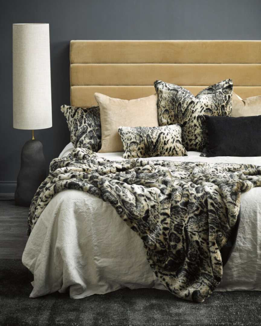 Heirloom Exotic Faux Fur | Cushions and Throws | African Leopard image 1