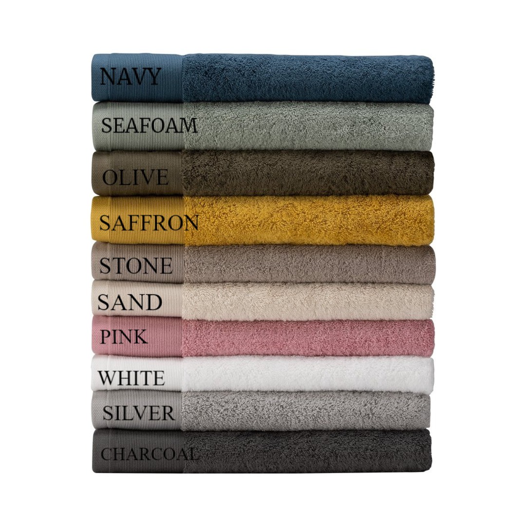 Seneca - Vida Pure Organic Cotton Towels - Face Cloths, Hand Towels, Bath Mats and Bath Sheets - Navy image 1