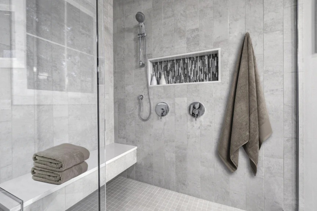 Seneca - Vida Pure Organic Cotton Towels, Face Cloths, Hand Towels, Bath Mats, and Bath Sheets  - Stone image 2